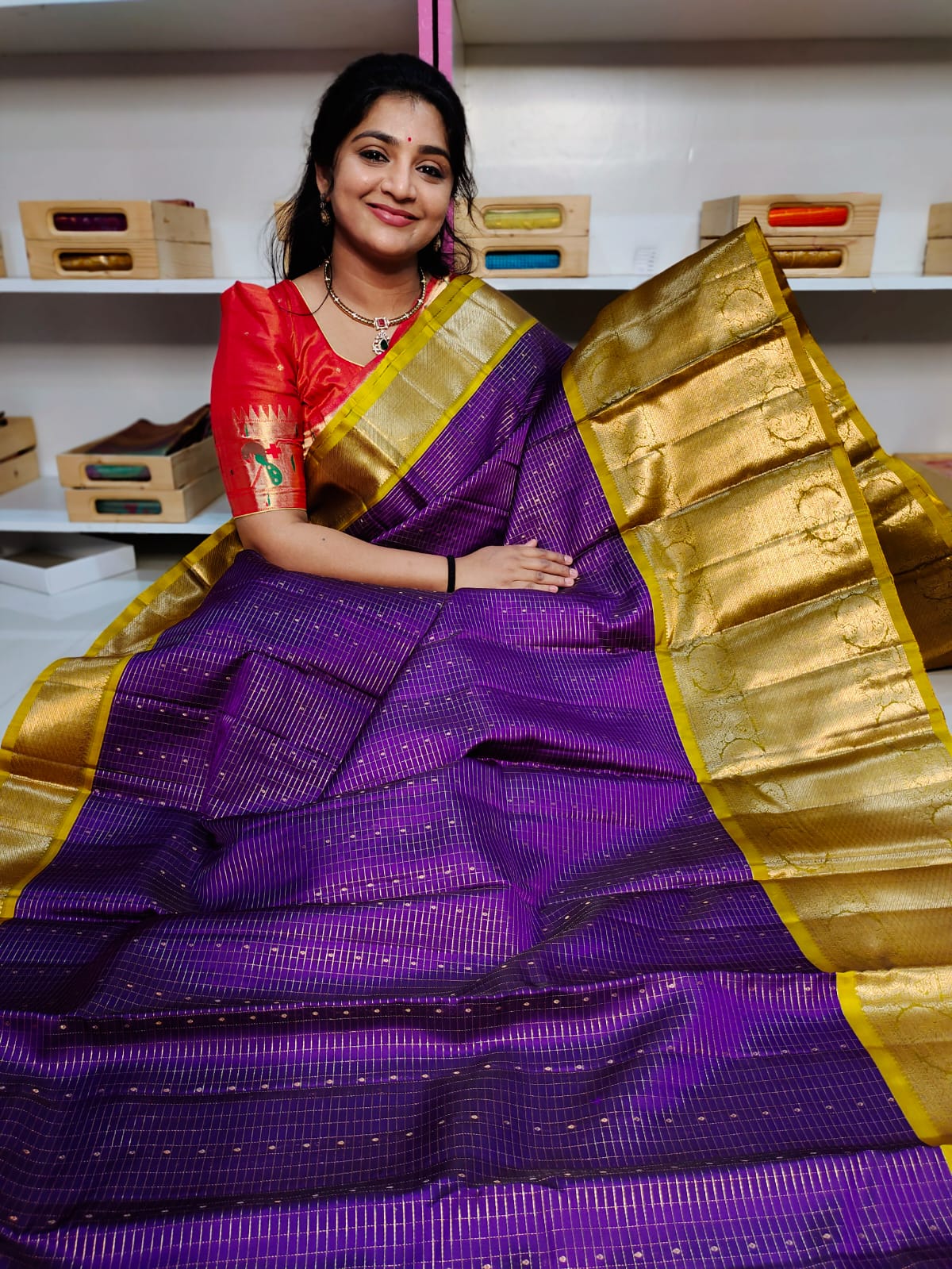 Pure handloom silk mark vintage kanchi pattu sarees