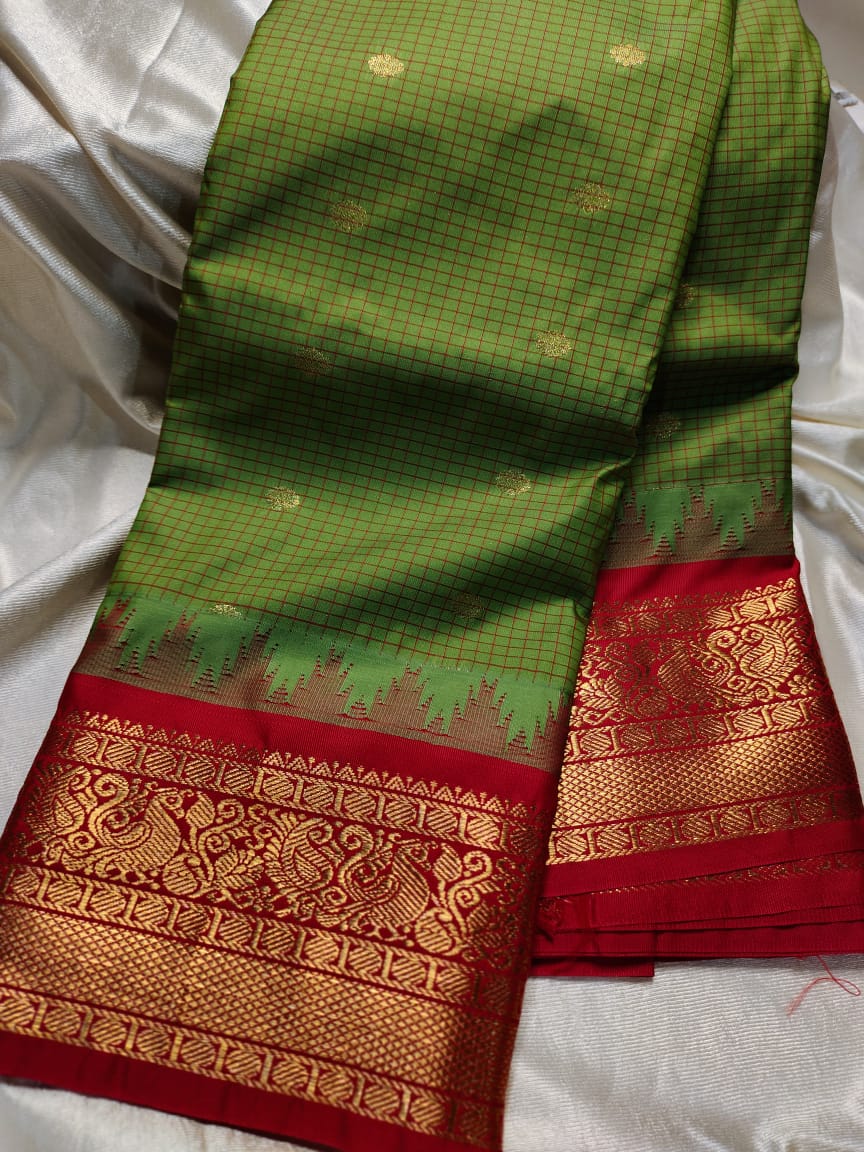Ashadam gadwal silk saree