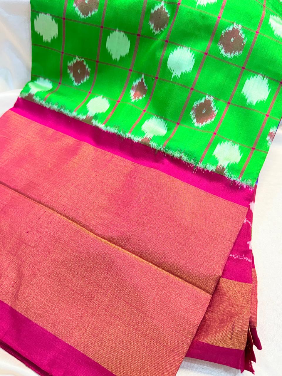 50% Offer Ikkat Pattu Saree