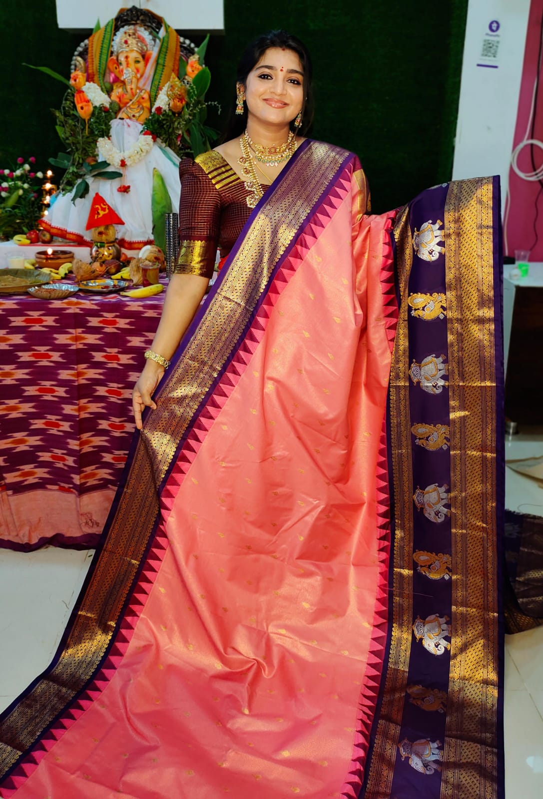 Vitange gadwal silk saree