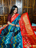 60% offer ikkat pattu silk Mark certified Sarees