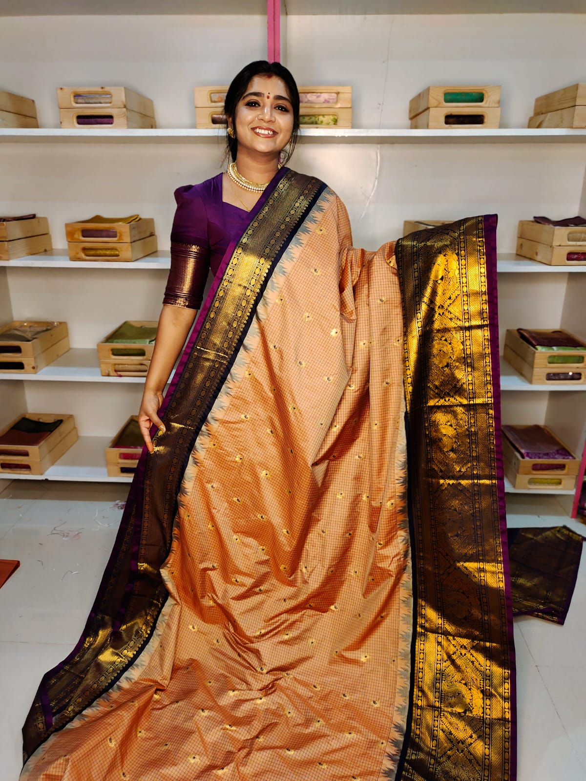 Sravanamasam sale gadwal silk