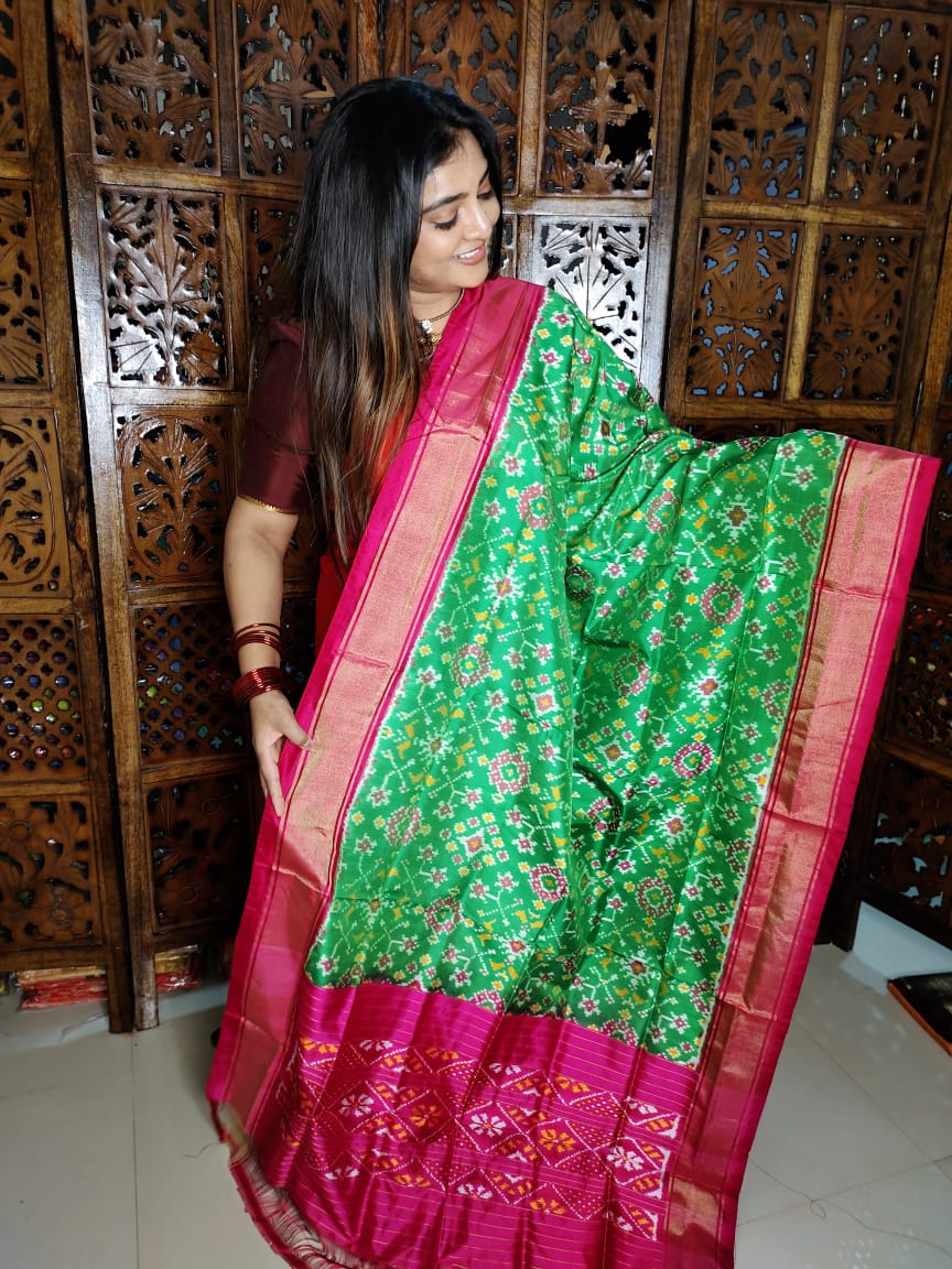 Ikkat duppata 
100% silk Mark certified