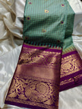 Ashadam gadwal silk saree