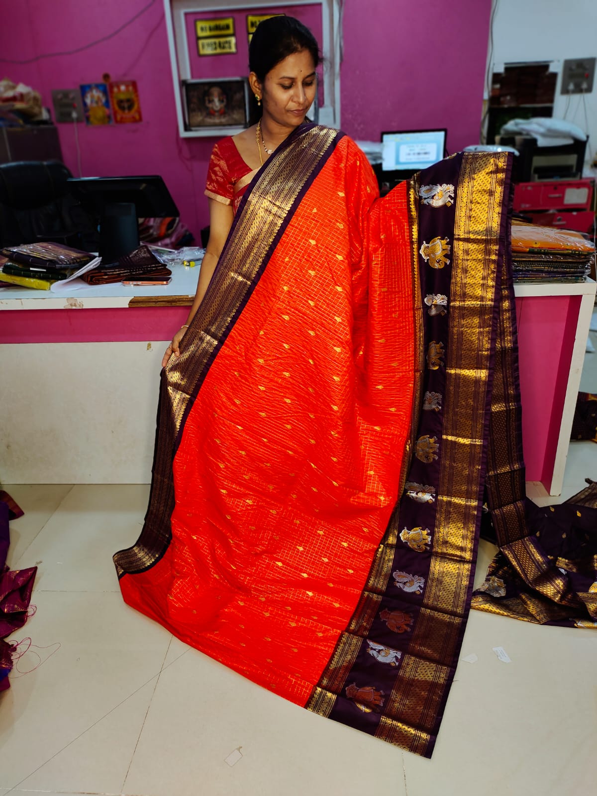 Vintage gadwal sarees