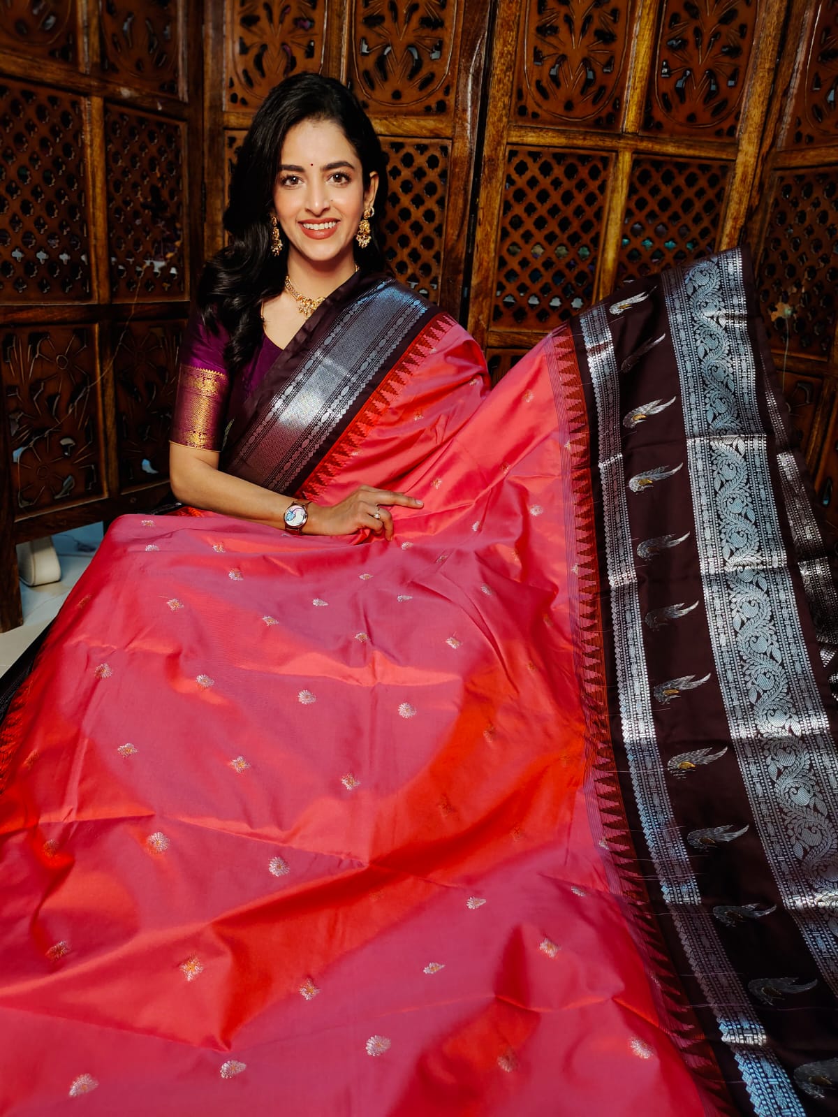 60% offer gadwal silk sarees