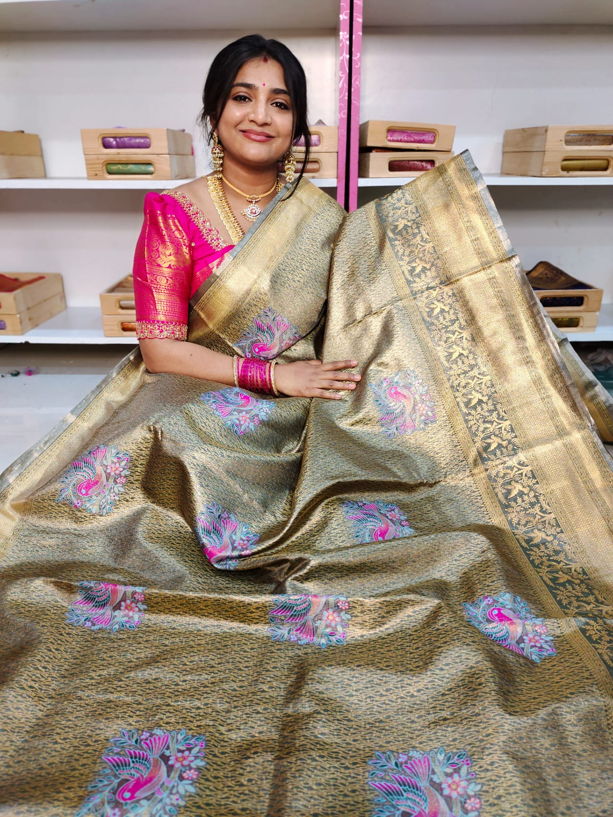 90% offer Kanchi pattu collection