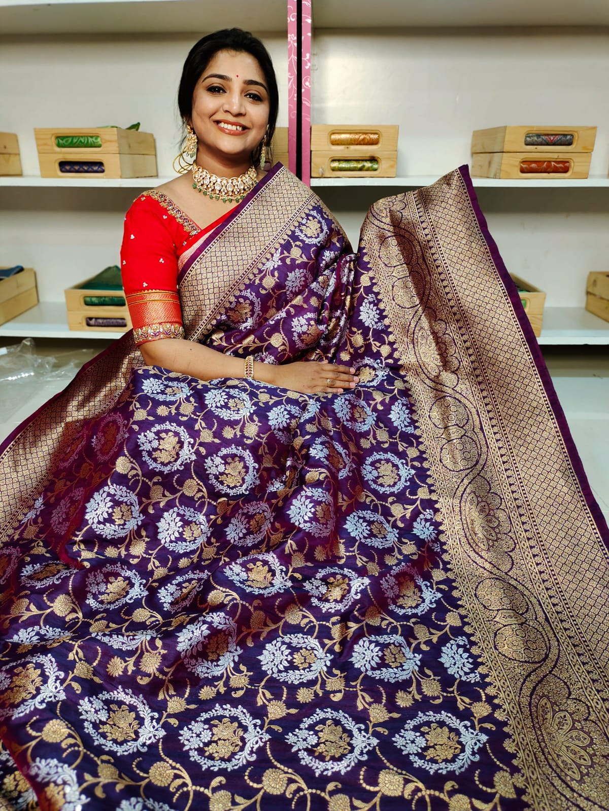 80% Katan banarasi sarees