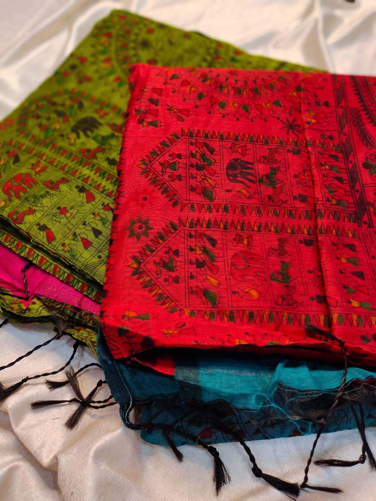1+1 kadhi cotton saree