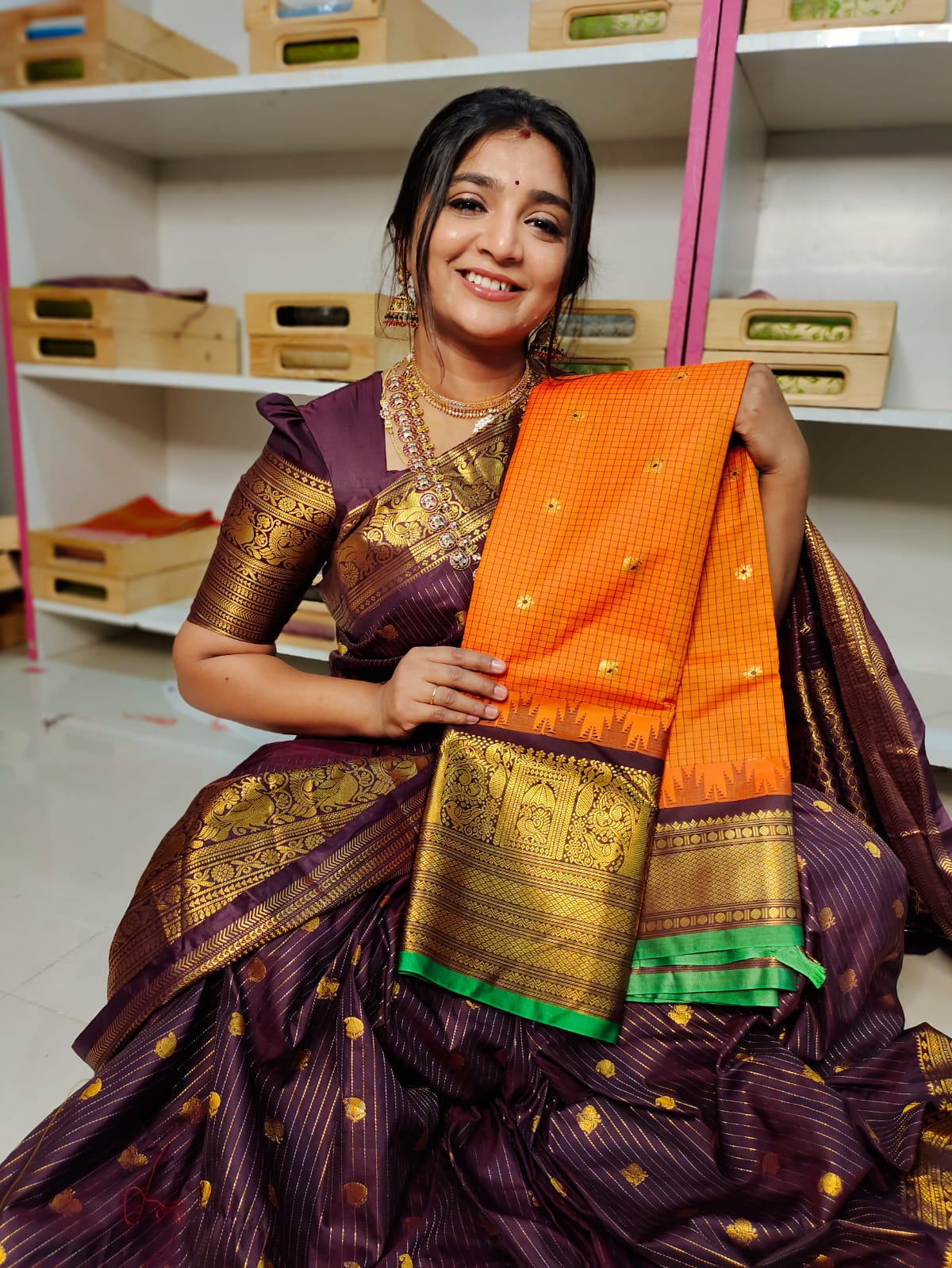 Vitange gadwal silk saree