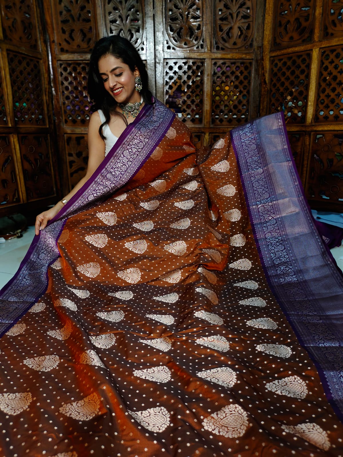 50% offer banarasi silk saree