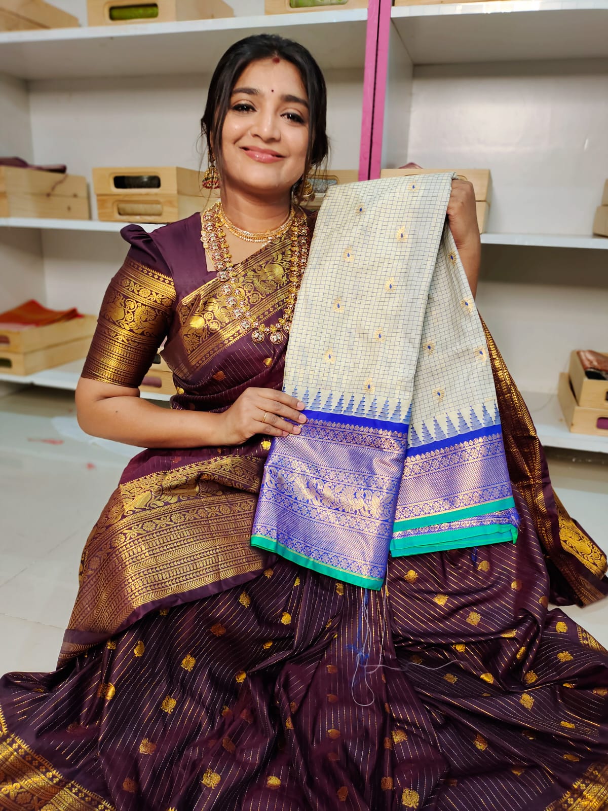 Vitange gadwal silk saree