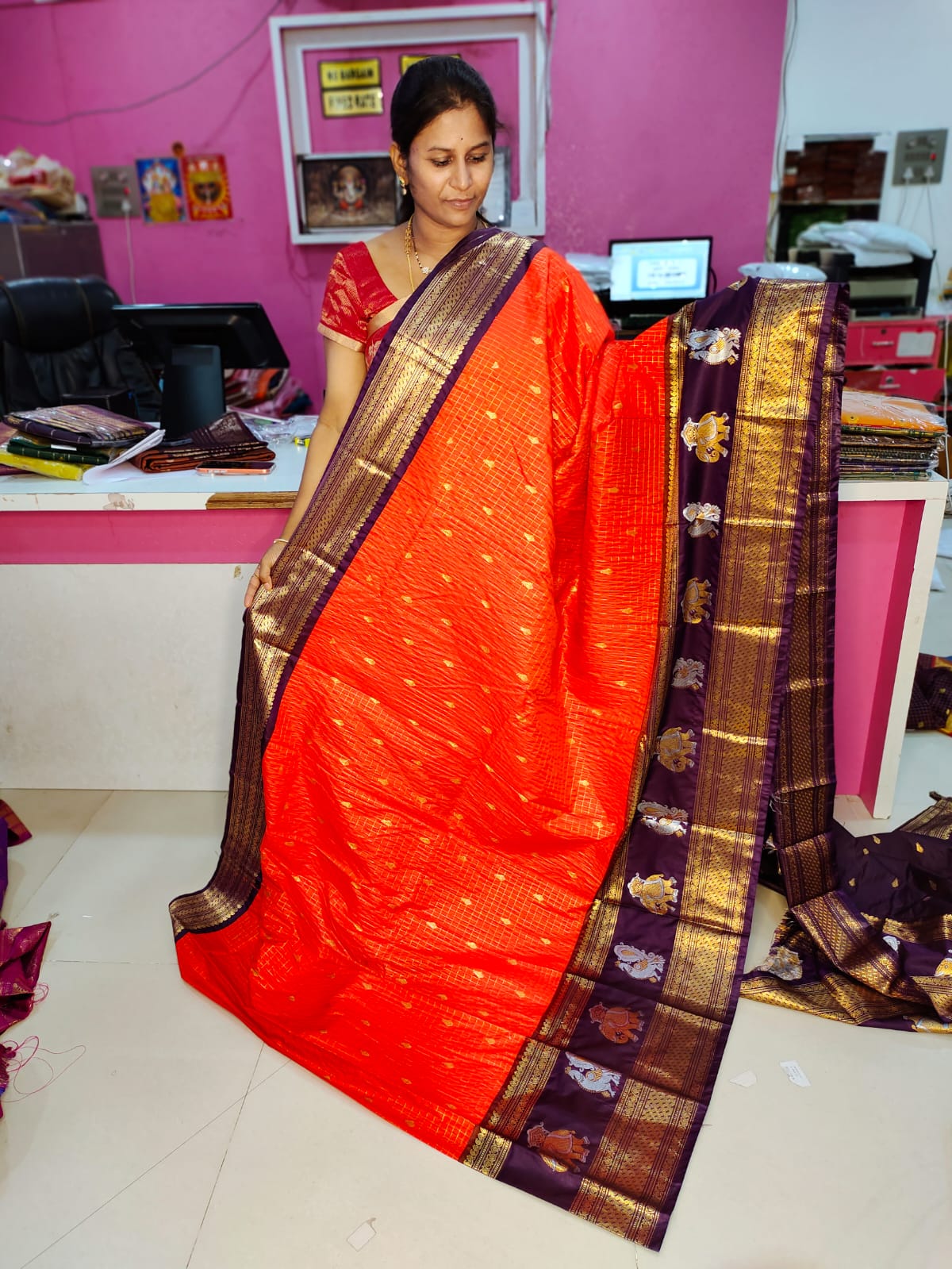 Vintage gadwal sarees