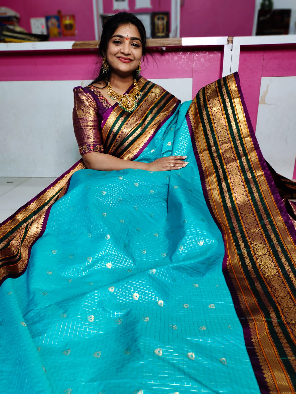 Vintage gadwal silk