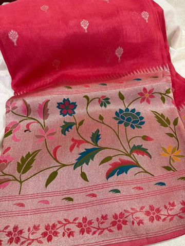 Paithani zute silk saree