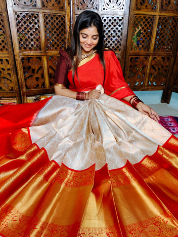 50% offer kanchi lehangas silk Mark certified