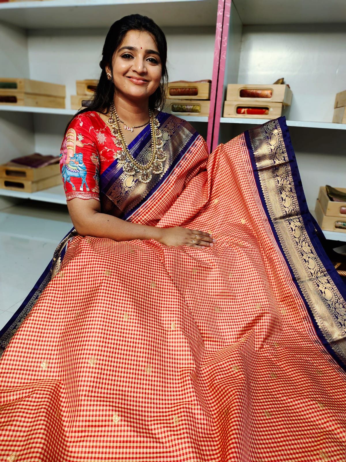 Vitange gadwal silk
