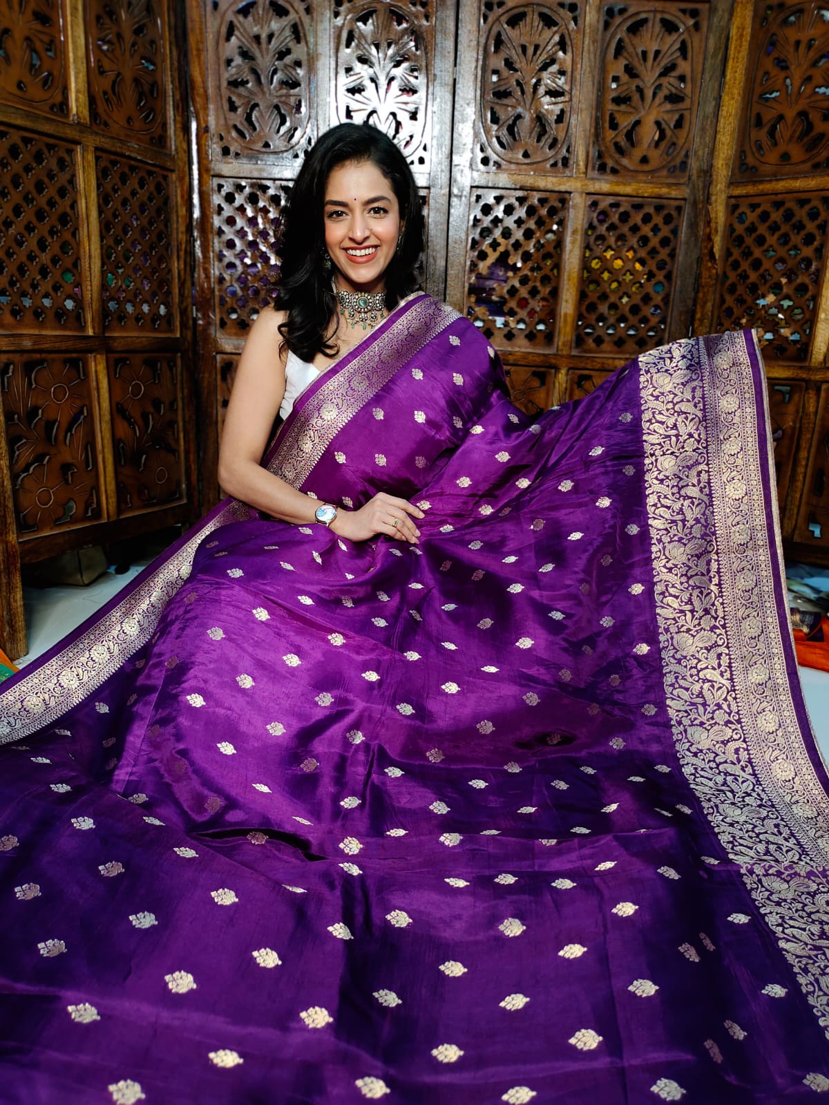 50% offer banarasi silk saree