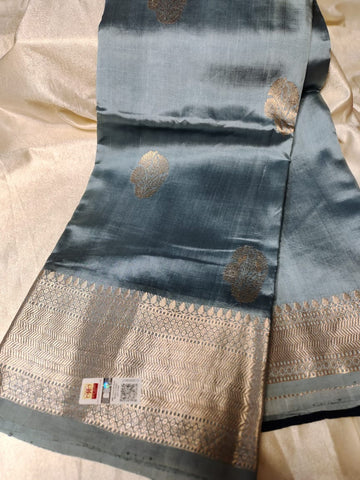 100% silk mark certified green Mango silk saree
