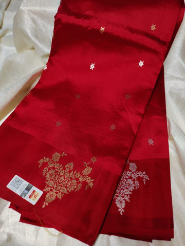 100% silk mark certified green Mango silk saree