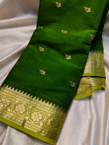 Green mango saree