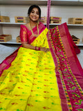 Ikkat pattu saree