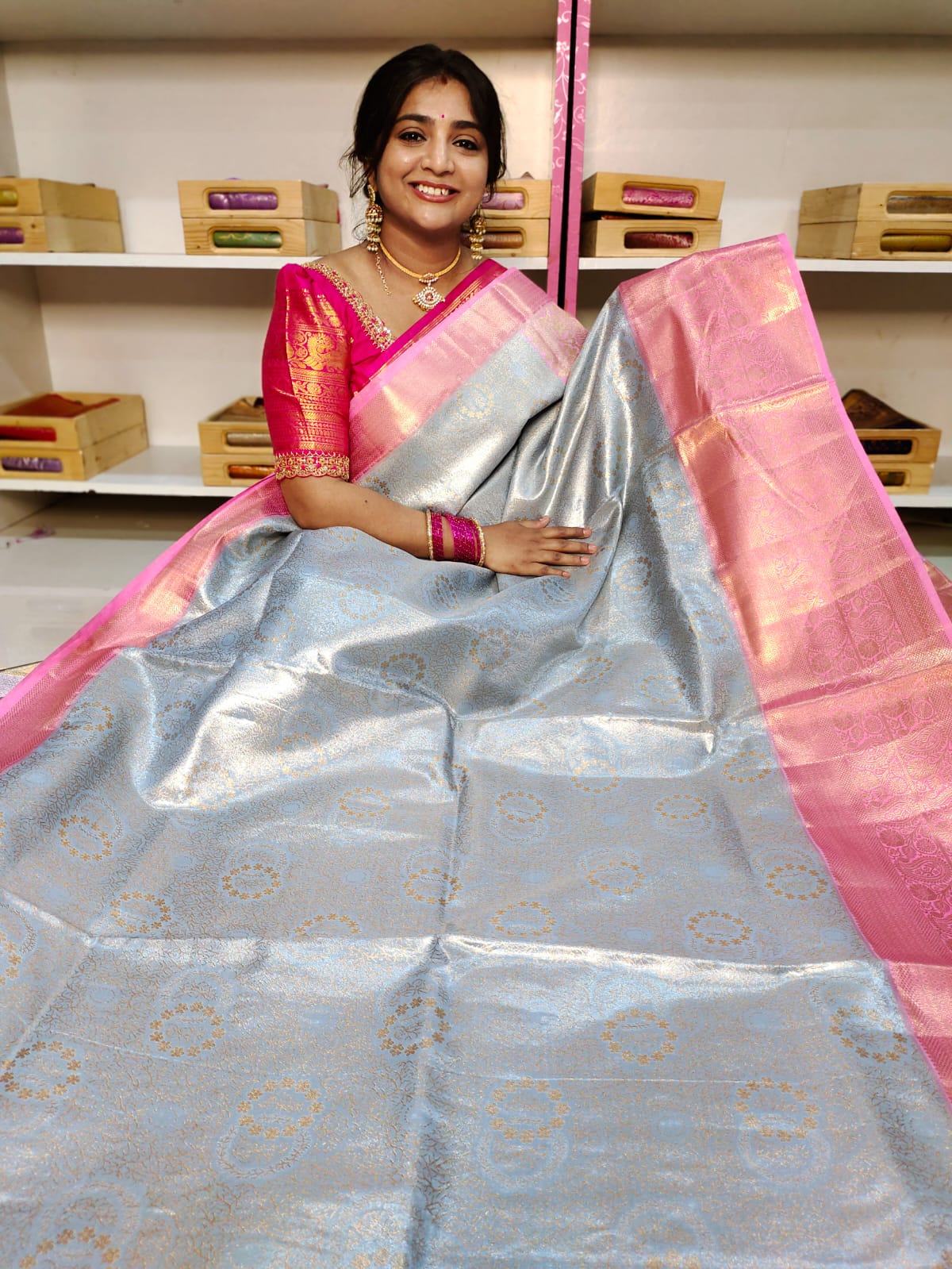90% offer Kanchi pattu collection