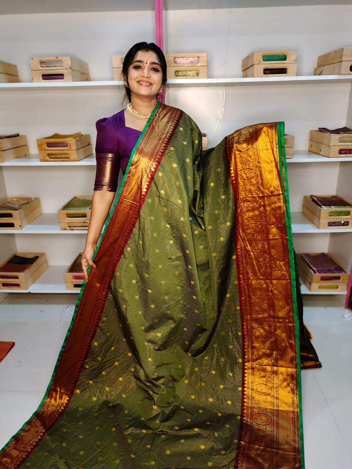 Sravanamasam sale gadwal silk