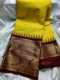 Ashadam gadwal silk saree
