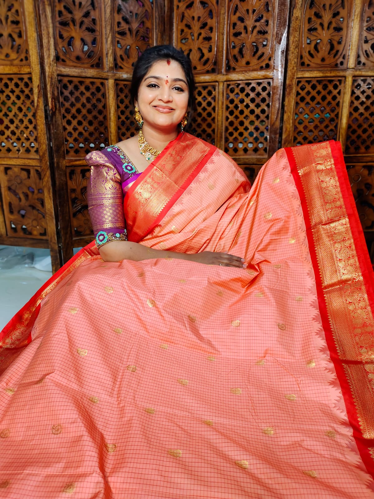 60% offer gadwal silk sarees