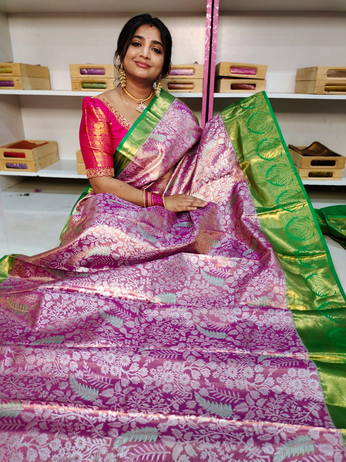 90% offer Kanchi pattu collection