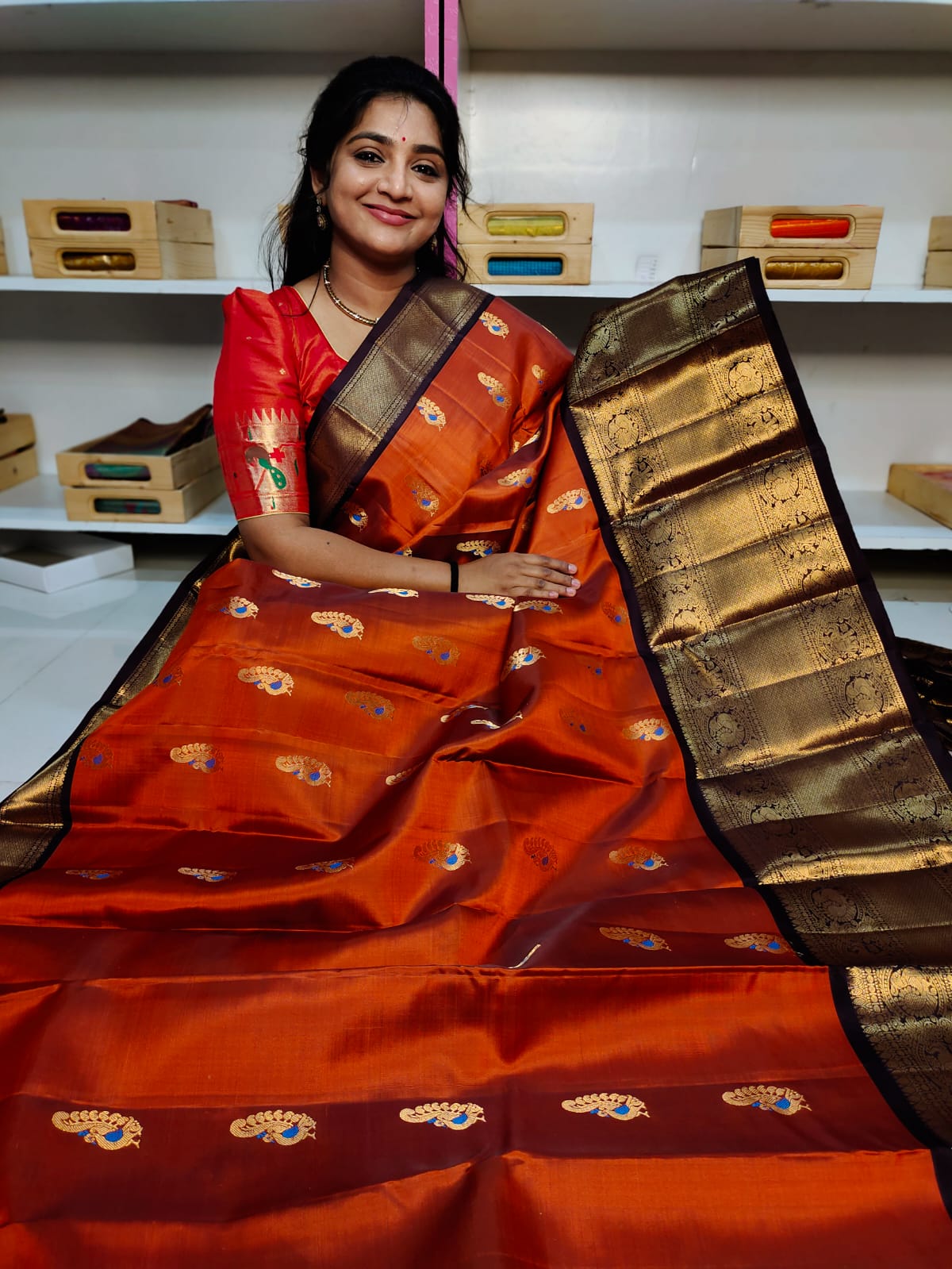 Pure handloom silk mark vintage kanchi pattu sarees