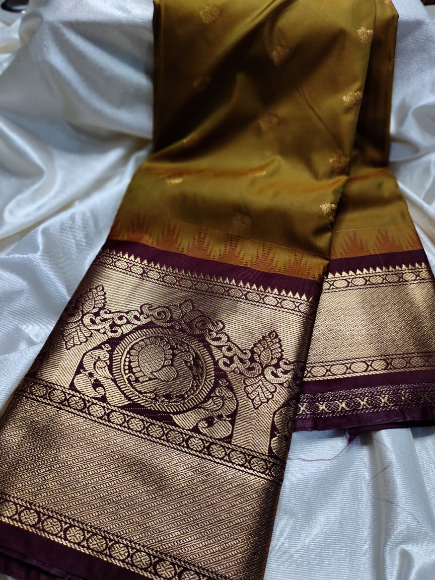 Ashadam gadwal silk saree