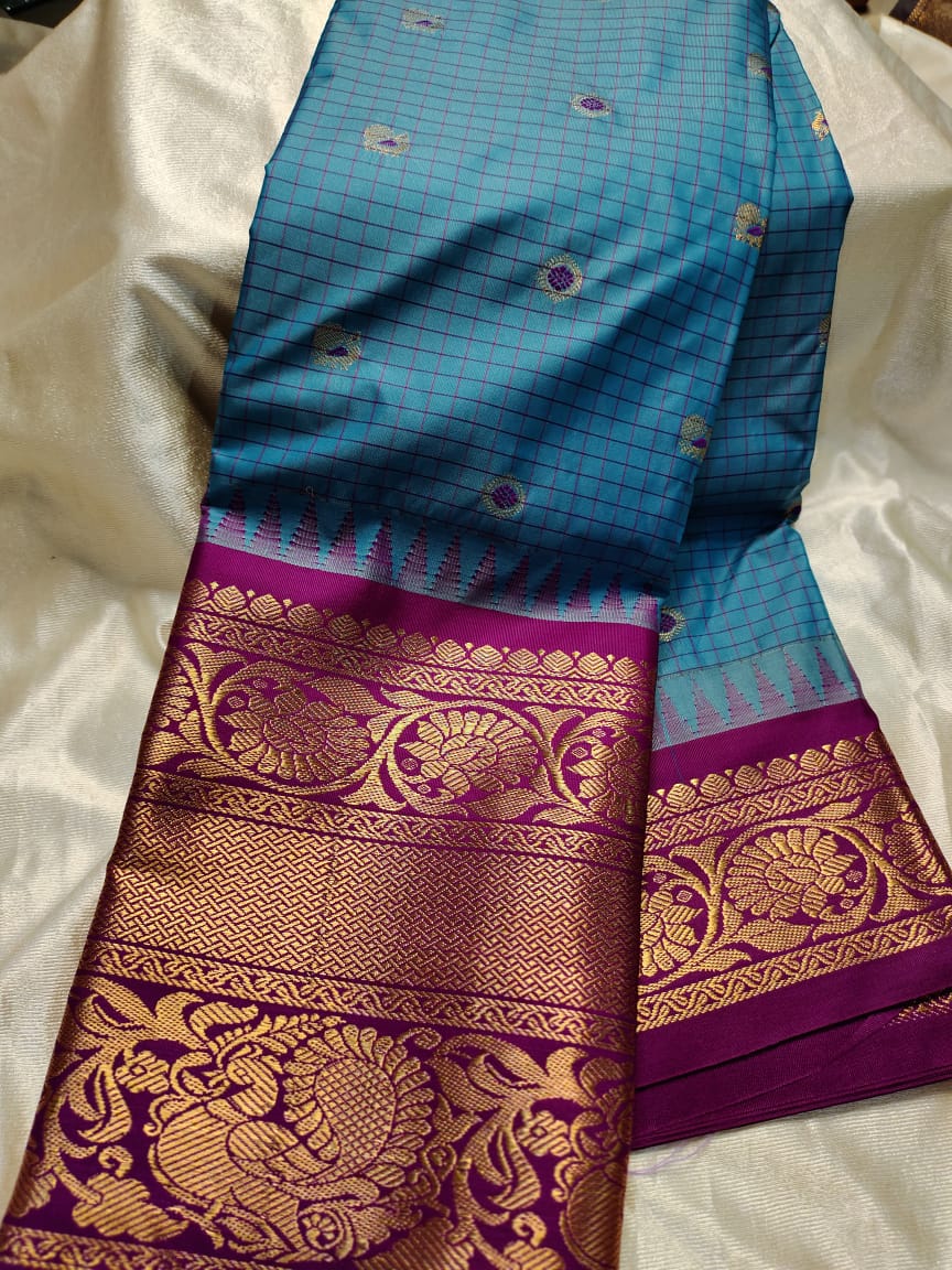 Ashadam gadwal silk saree