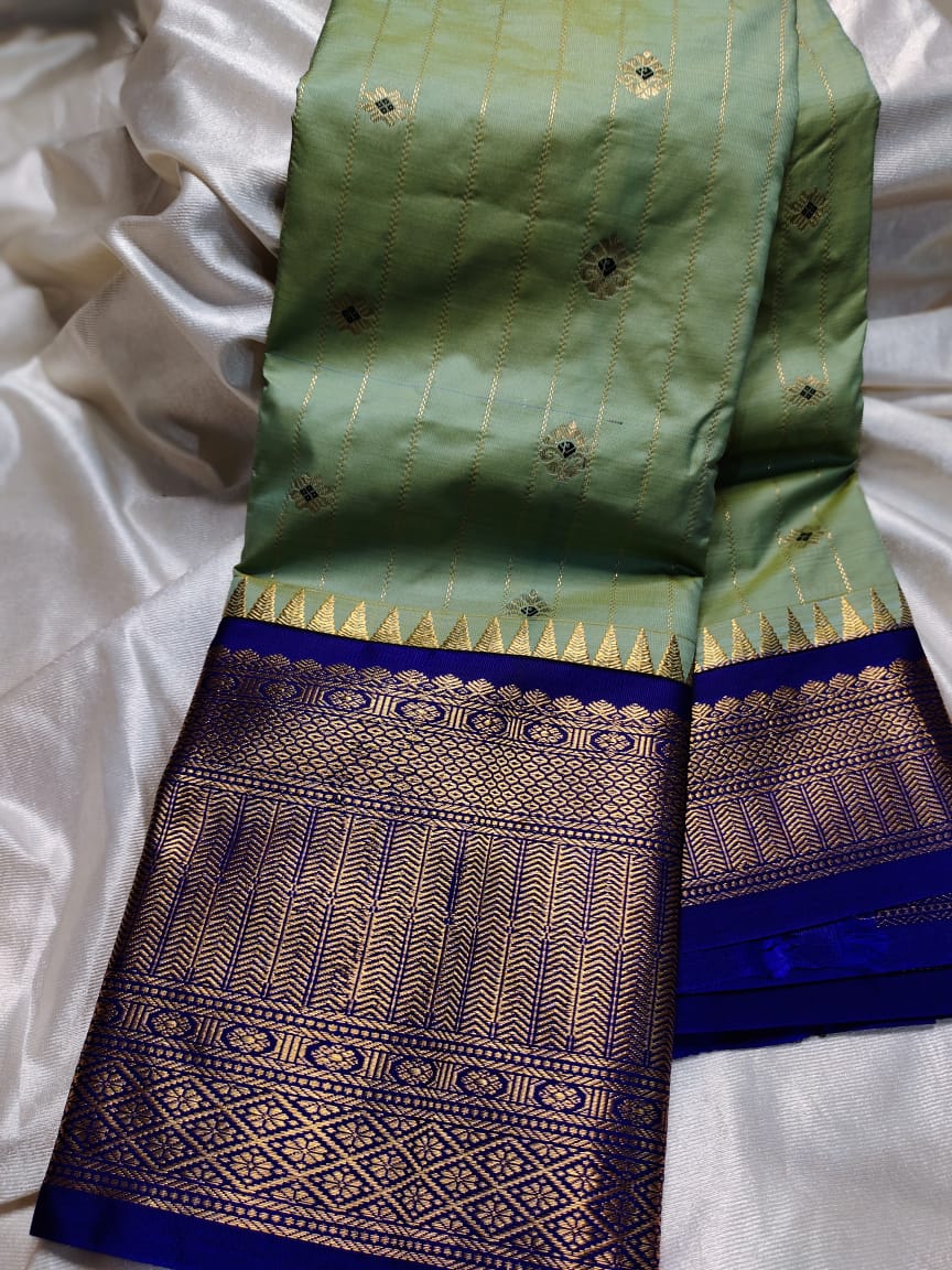 Ashadam gadwal silk saree