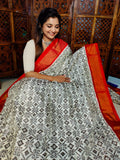 50% offer ikkat pattu sarees 
Silk mark certified