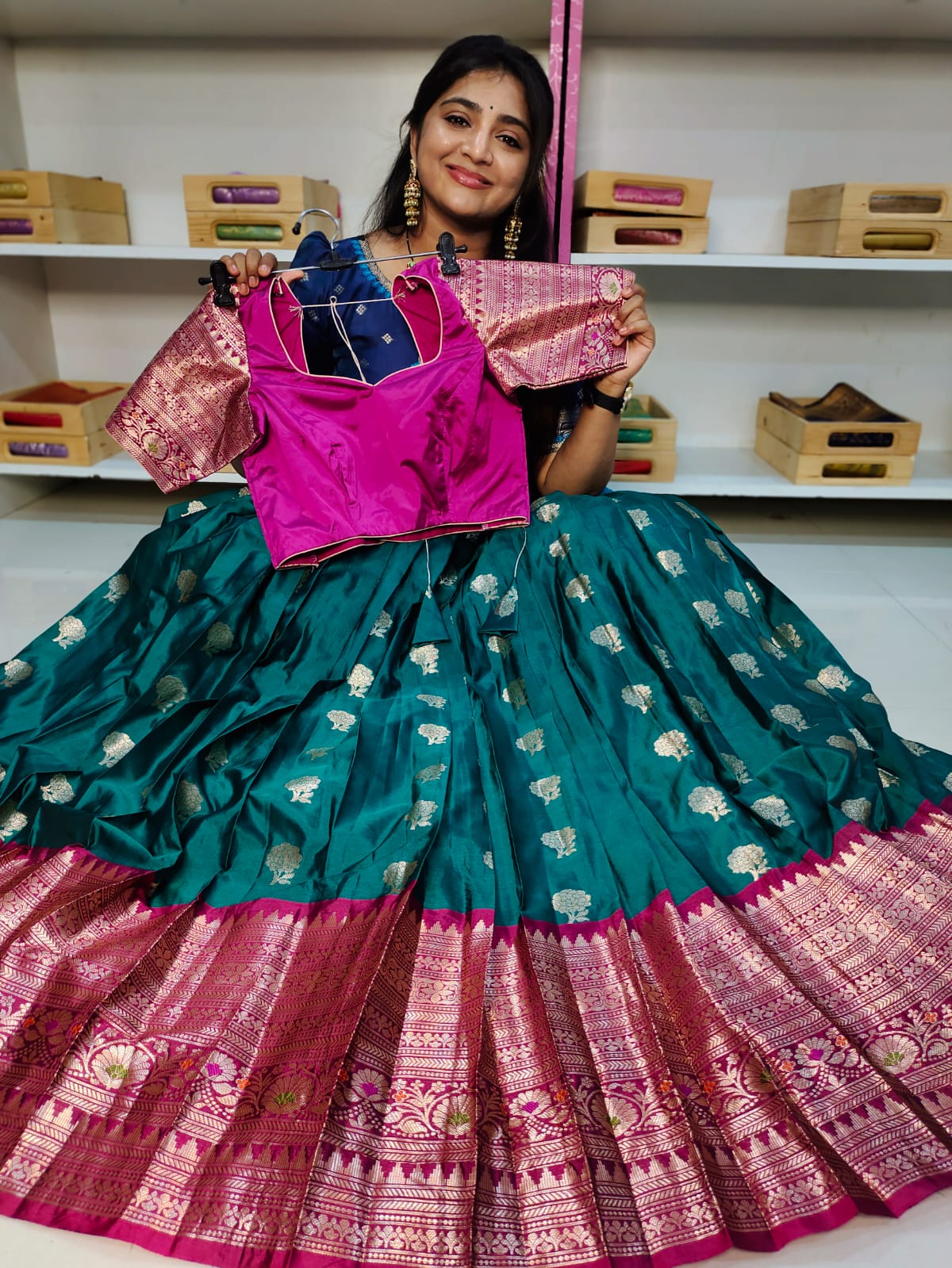 Banarasi sale lehangas