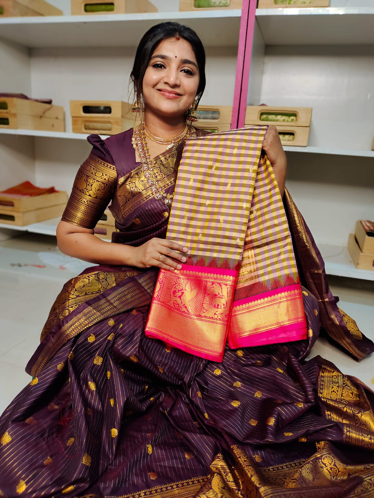 Vitange gadwal silk saree