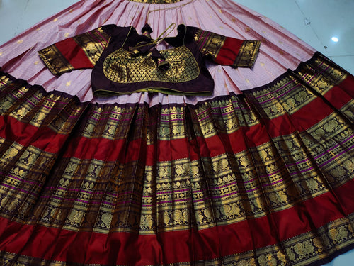 Vintage gadwal lehangas