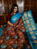 60% offer ikkat pattu silk Mark certified Sarees
