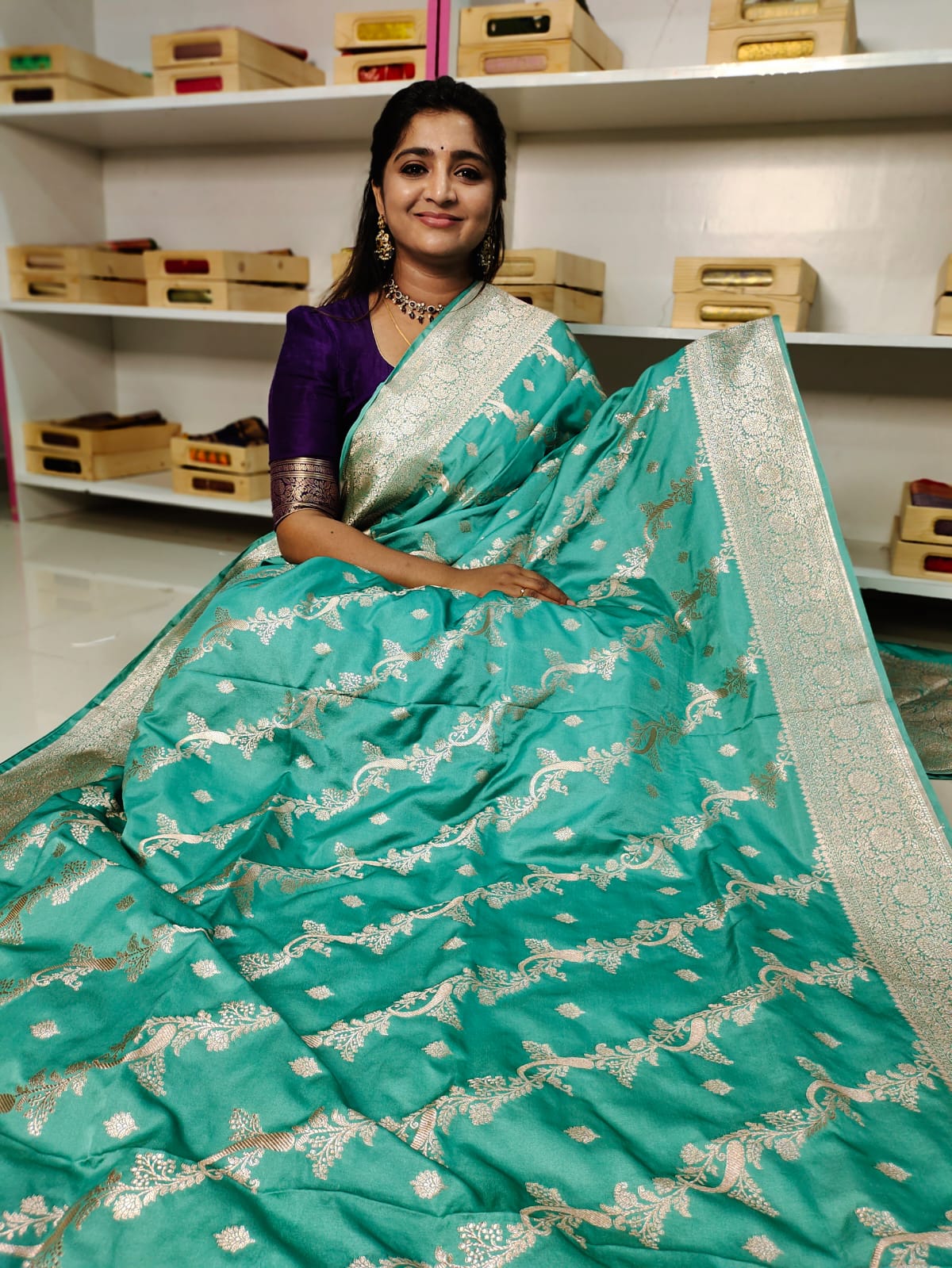 Katan banarasi silk