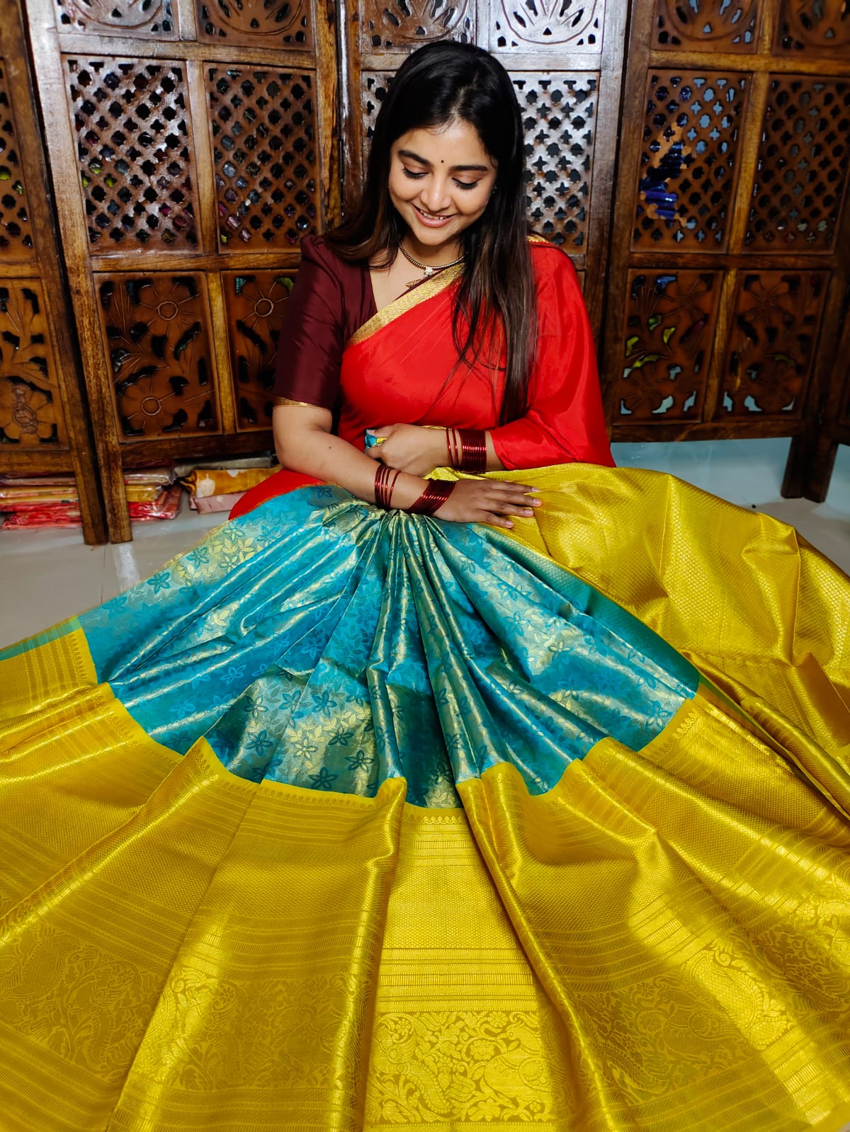 50% offer kanchi lehangas silk Mark certified