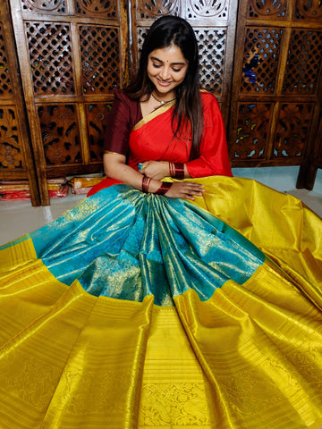 50% offer kanchi lehangas silk Mark certified