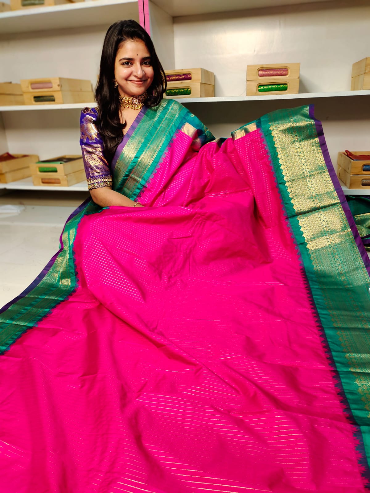 50% offer gadwal silk sareea