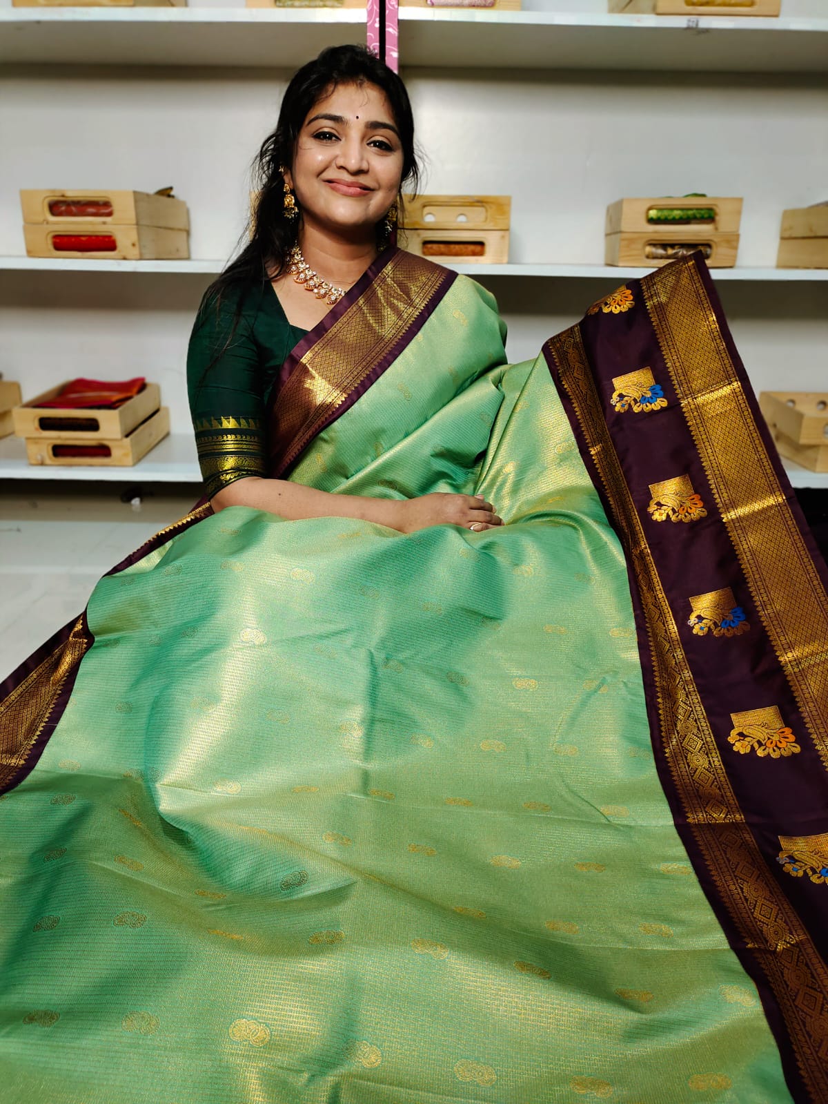 60% offer gadwal silk sarees