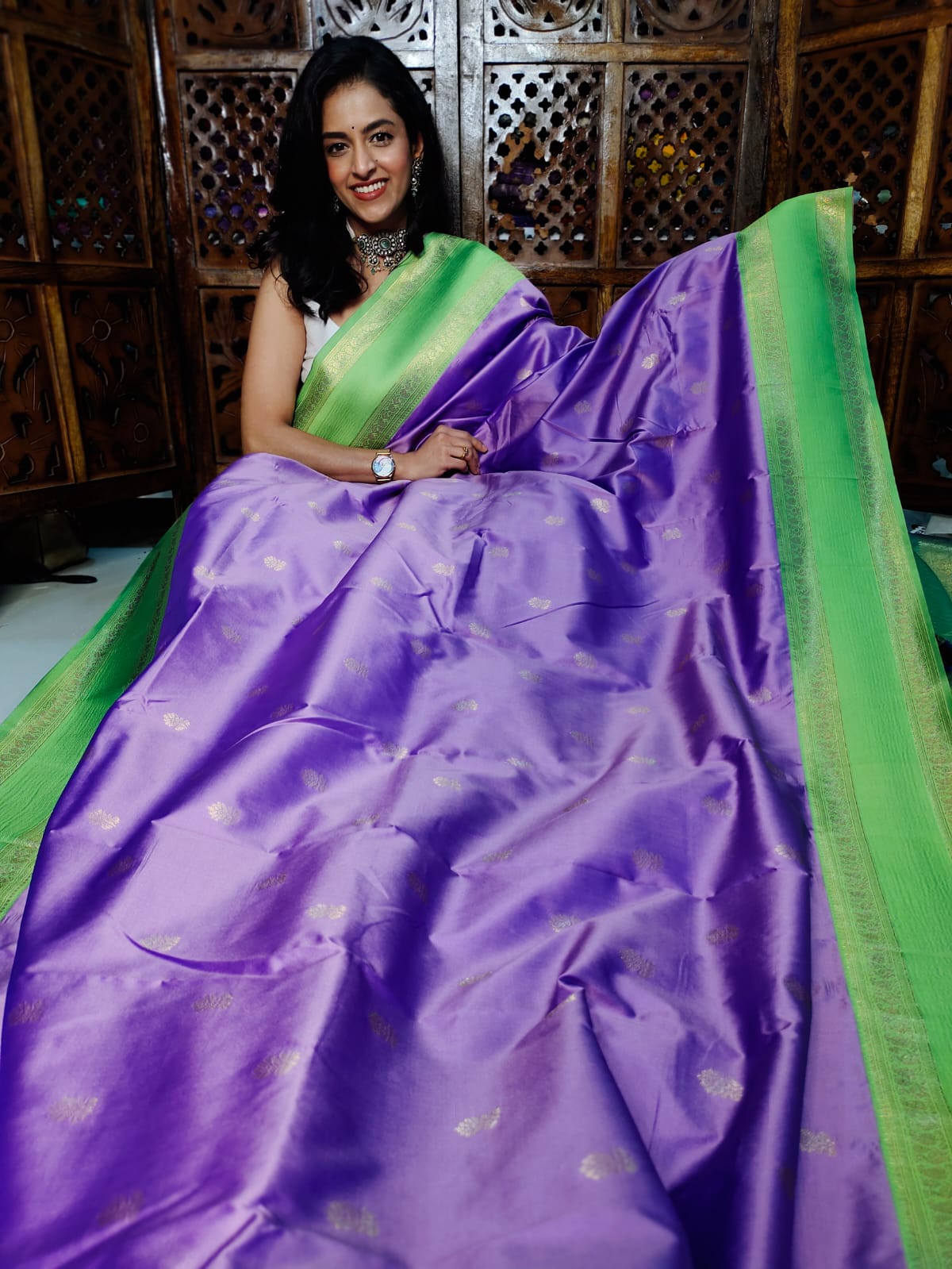 50% offer banarasi silk saree