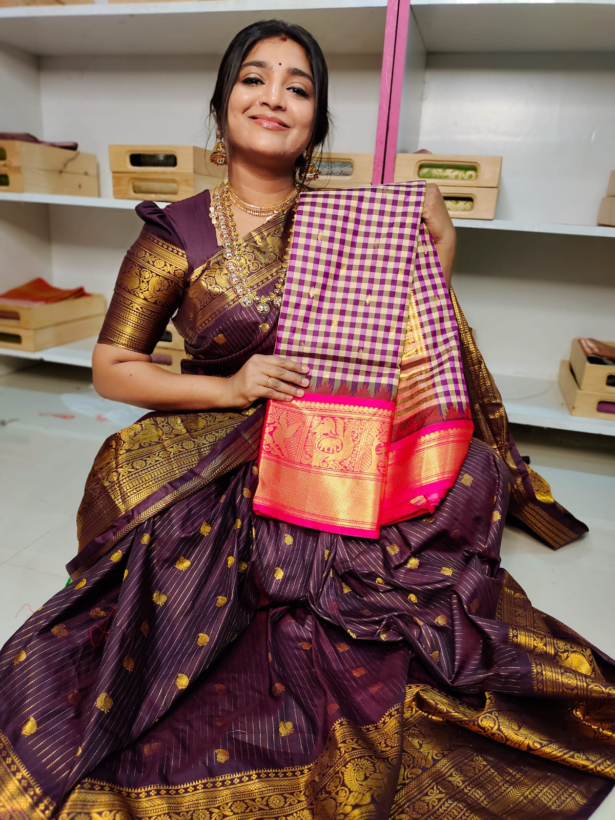 Vitange gadwal silk saree