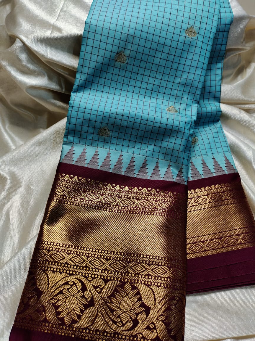 Ashadam gadwal silk saree