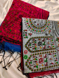 1+1 kadhi cotton saree