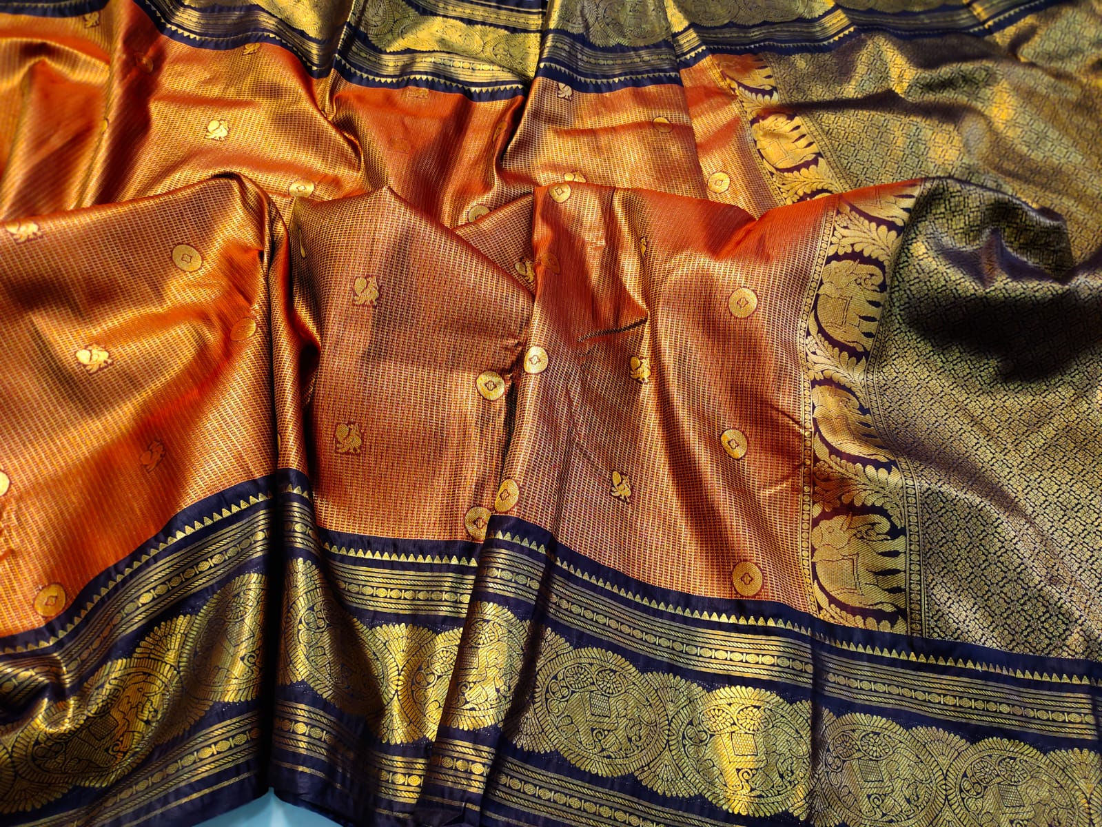 Vintage gadwal saree